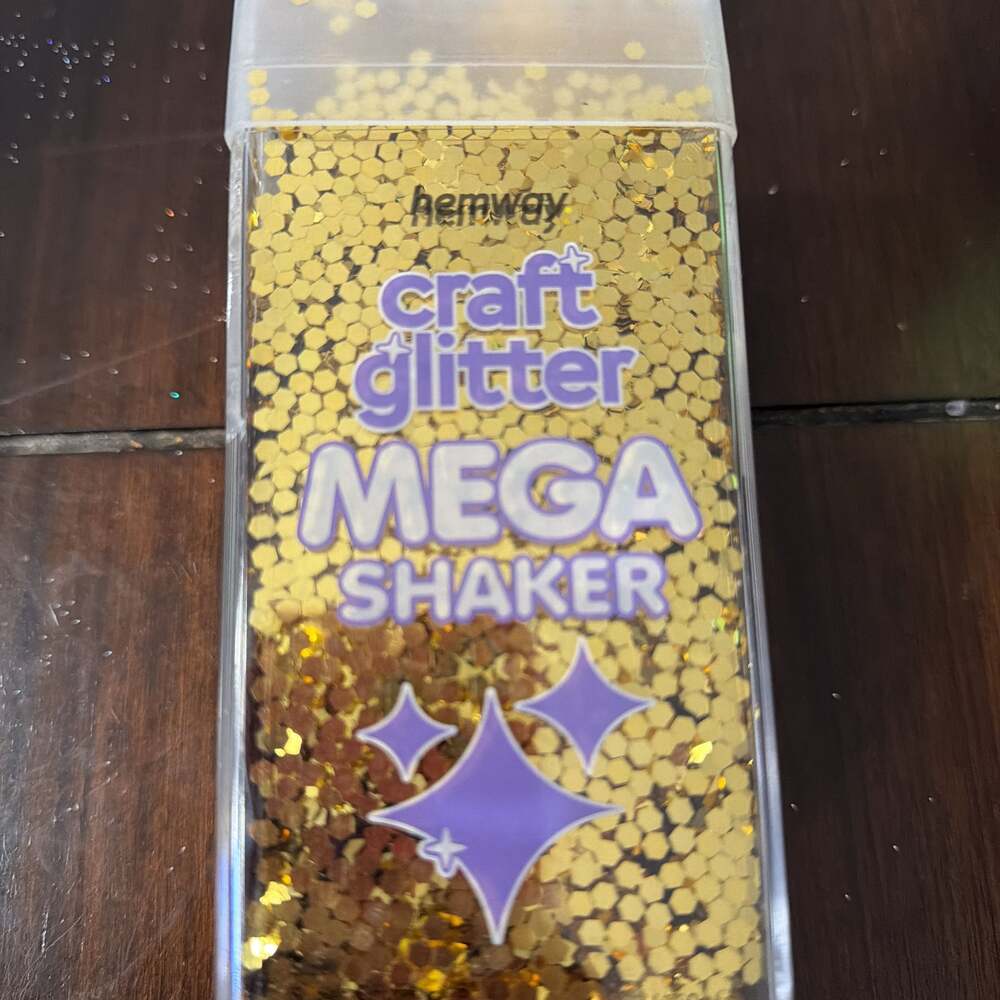 Mega Craft Glitter Shaker Gold, 360g super chunky